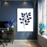 Quadro Decorativo Azul Celestial - 70x50cm