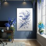 Quadro Decorativo Azul Natural - 70x50cm