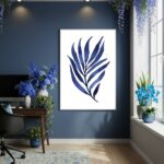 Quadro Decorativo Azul Radiante - 70x50cm