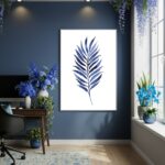 Quadro Decorativo Azul Vivo - 70x50cm