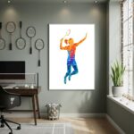 Quadro Decorativo Badminton - 70x50 cm