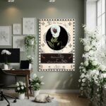 Quadro Decorativo Branca Clássica - 70x50cm