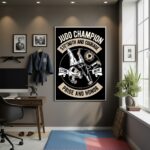 Quadro Decorativo Campeão De Judô - 70x50 cm
