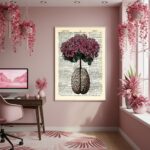 Quadro Decorativo Cérebro De Rosas - 70x50cm