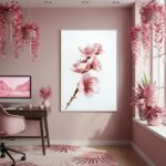 Quadro Decorativo Cerejeira Suave - 70x50cm