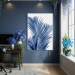 Quadro Decorativo Essência Azul - 70x50cm