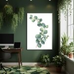 Quadro Decorativo Eucalipto Verde - 70x50cm