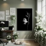 Quadro Decorativo Flor Lírio Peruano - 70x50cm