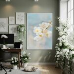 Quadro Decorativo Flor Serena - 70x50cm