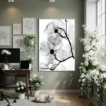 Quadro Decorativo Flores Do Silêncio - 70x50cm