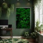 Quadro Decorativo Folhagem Densa - 70x50cm