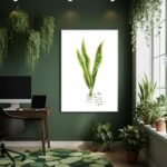 Quadro Decorativo Folhagem Simples - 70x50cm