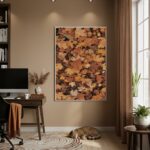 Quadro Decorativo Folhas De Outono - 70x50cm