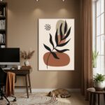Quadro Decorativo Geometria Natural - 70x50cm