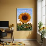 Quadro Decorativo Girassol Foto - 70x50cm
