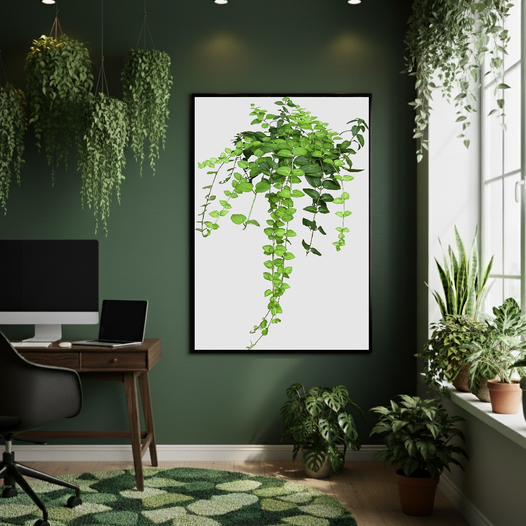 Quadro Decorativo Hera Suspensa - 70x50cm