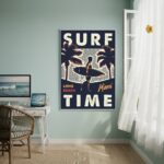 Quadro Decorativo Hora De Surfar - 70x50 cm