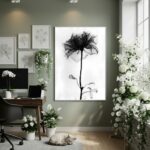 Quadro Decorativo Interior De Uma Flor -70x50cm