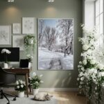 Quadro Decorativo Inverno - 70x50cm