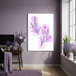 Quadro Decorativo Lavanda Clara - 70x50cm