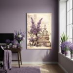 Quadro Decorativo Lavanda Clássica - 70x50cm