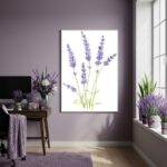 Quadro Decorativo Lavanda Contínua - 70x50cm