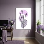 Quadro Decorativo Lavanda Espontânea - 70x50cm