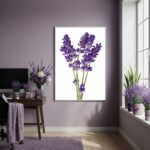 Quadro Decorativo Lavanda Essencial - 70x50cm