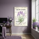 Quadro Decorativo Lavanda Etérea - 70x50cm