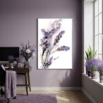 Quadro Decorativo Lavanda Fragmento - 70x50cm