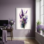 Quadro Decorativo Lavanda Imersiva - 70x50cm