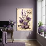 Quadro Decorativo Lavanda Plena - 70x50cm
