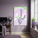 Quadro Decorativo Lavanda Serena - 70x50cm