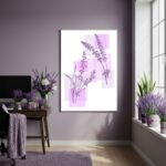 Quadro Decorativo Lavanda Simples - 70x50cm