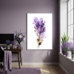 Quadro Decorativo Lavanda Textura - 70x50cm