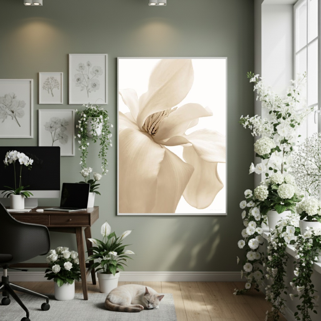 Quadro Decorativo Magnólia - 70x50cm