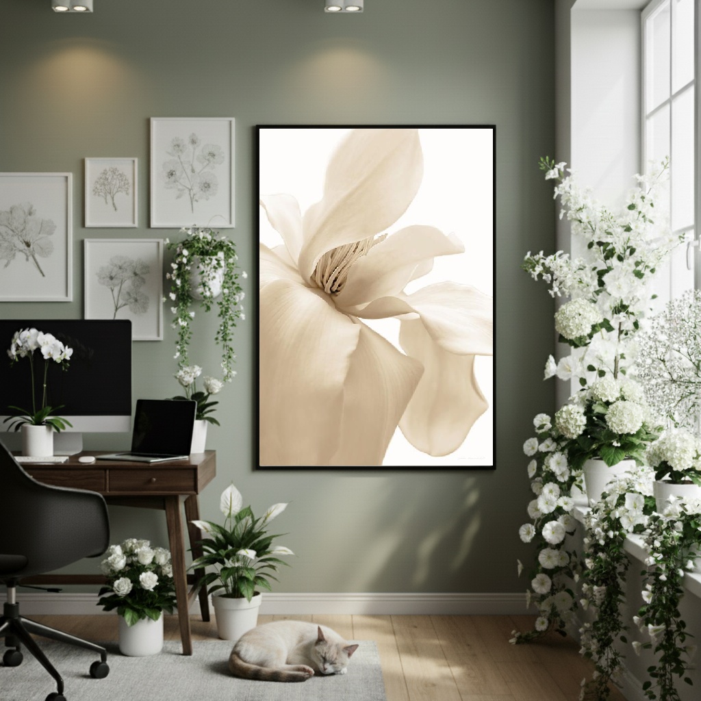 Quadro Decorativo Magnólia - 70x50cm