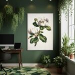Quadro Decorativo Magnólia Vintage - 70x50cm