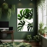 Quadro Decorativo Monstera E Galhos - 70x50cm