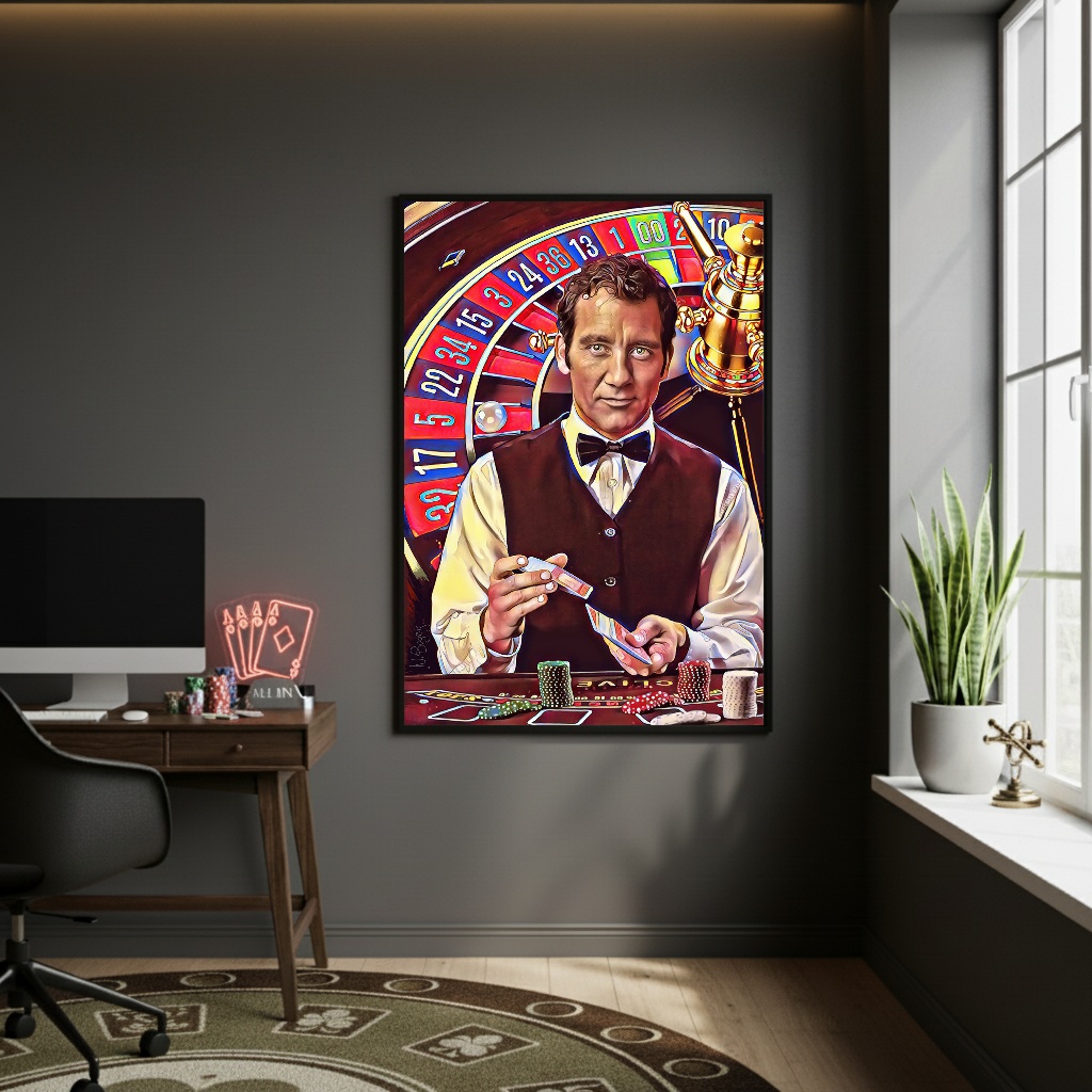 Quadro Decorativo Noite De Jogos - 70x50 cm