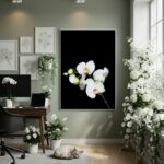 Quadro Decorativo Orquídea Centrada - 70x50cm