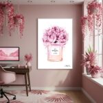 Quadro Decorativo Perfume Rosé - 70x50cm