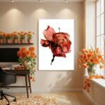 Quadro Decorativo Pétala Solar - 70x50cm