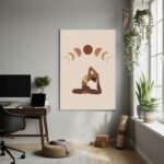Quadro Decorativo Presença Na Yoga-70x50cm