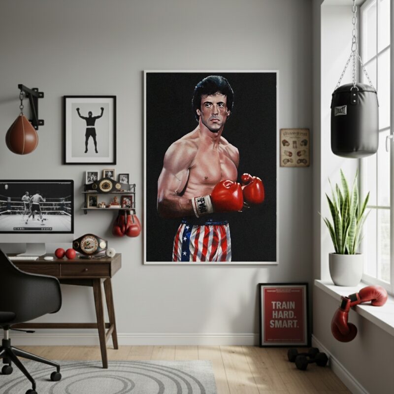 Quadro Decorativo Rocky Balboa-70x50cm