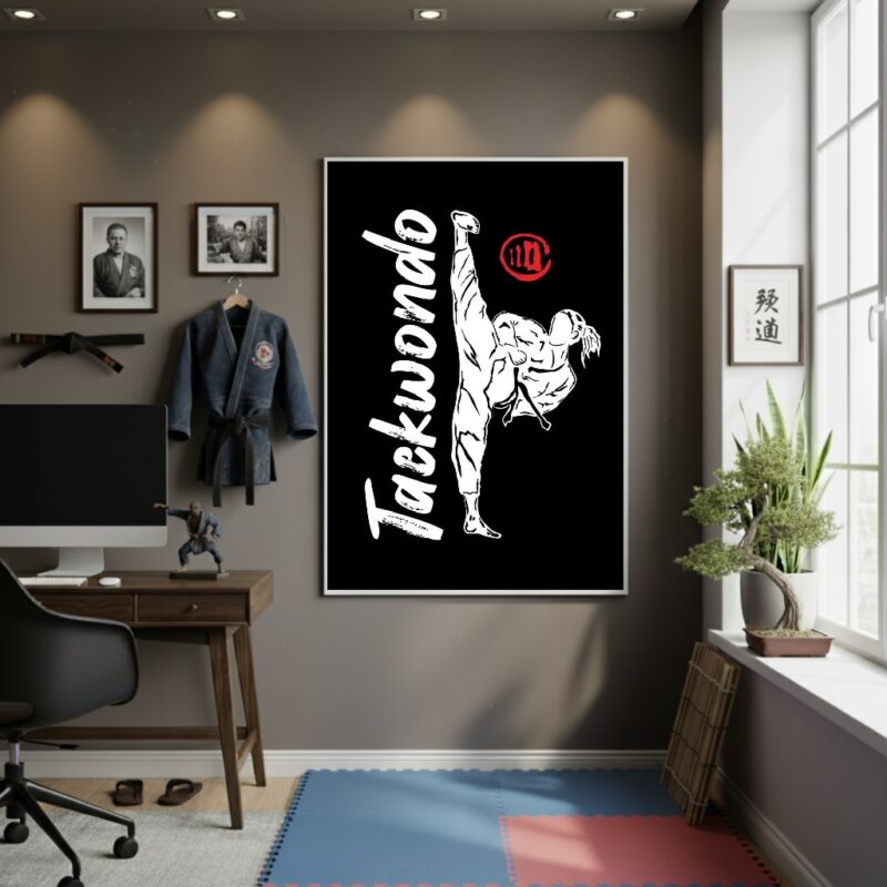 Quadro Decorativo Taekwondo - 70x50 cm