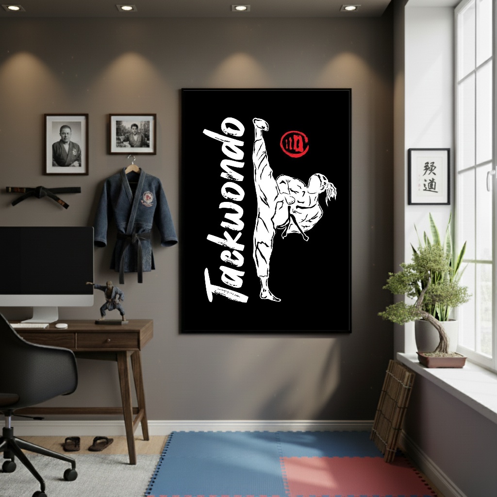 Quadro Decorativo Taekwondo - 70x50 cm