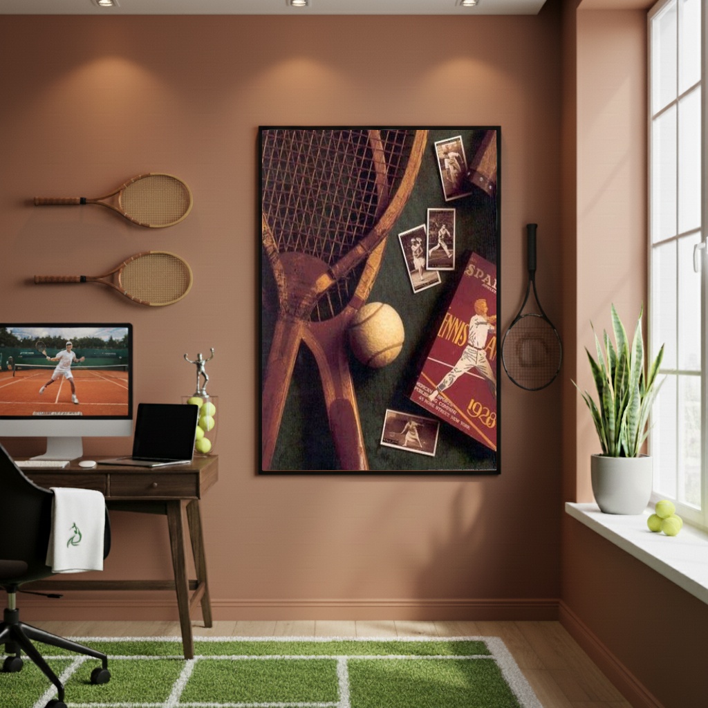 Quadro Decorativo Tênis Vintage-70x50cm