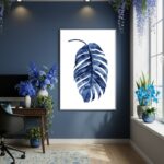 Quadro Decorativo Toque De Azul - 70x50cm