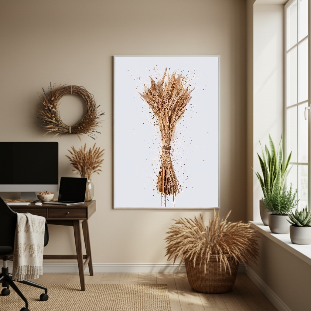 Quadro Decorativo Trigo Arte - 70x50cm